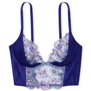 Victoria’s Secret Hummingbird Embroidery Quarter Cup Corset Top- 34D